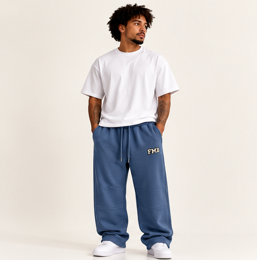 Collegiate Vintage Wash Barrel Leg Sweatpants