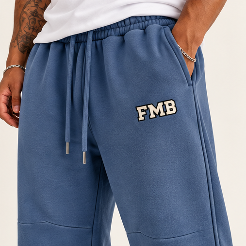 Collegiate Vintage Wash Barrel Leg Sweatpants