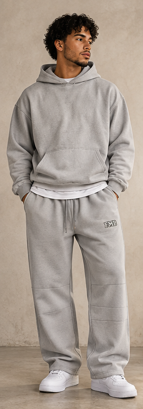 Collegiate Vintage Wash Barrel Leg Sweatpants