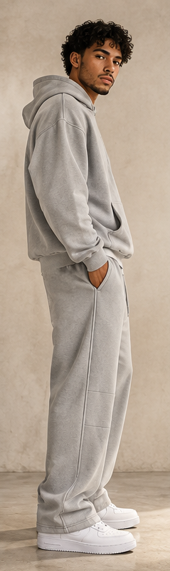 Collegiate Vintage Wash Barrel Leg Sweatpants