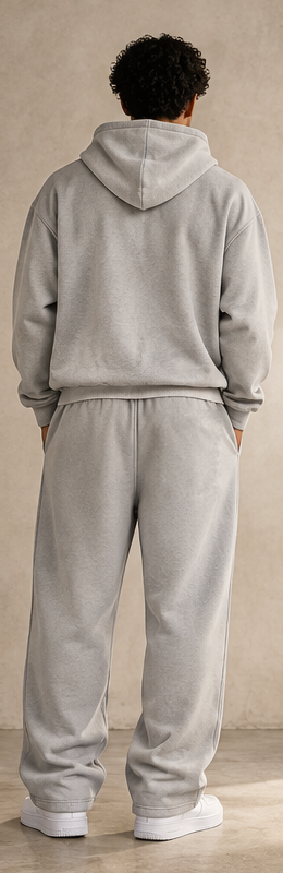 Collegiate Vintage Wash Barrel Leg Sweatpants